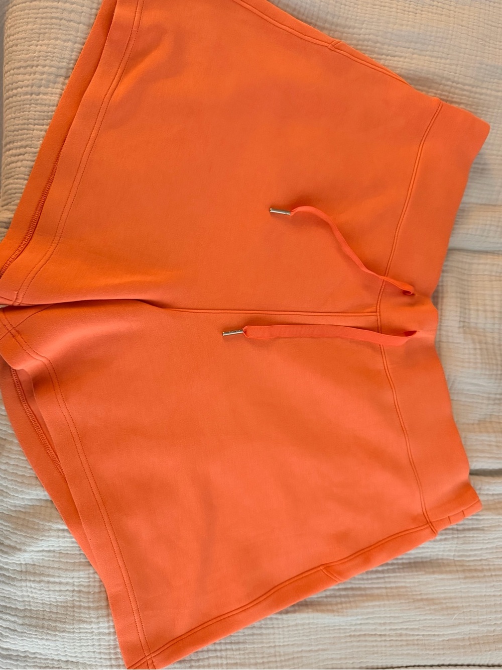 SPANX Air-essentials peachy/orange Drawstring Athletic Shorts